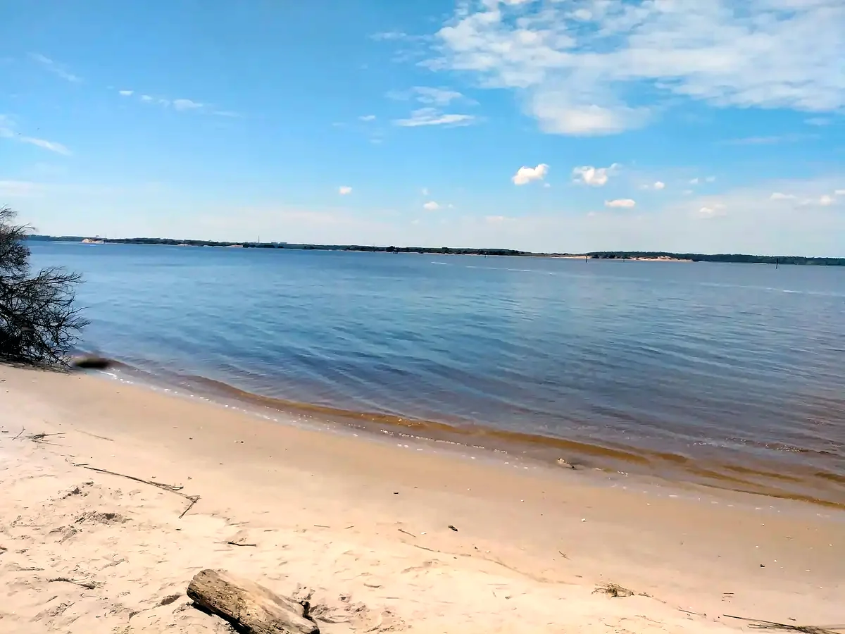 The Cape Fear River at Battery Buchanan, Fort Fisher