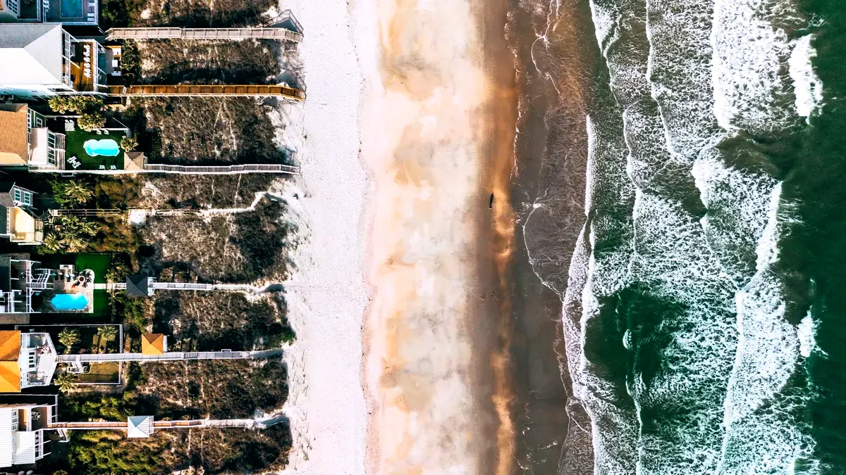 Ocean Isle Beach from the air