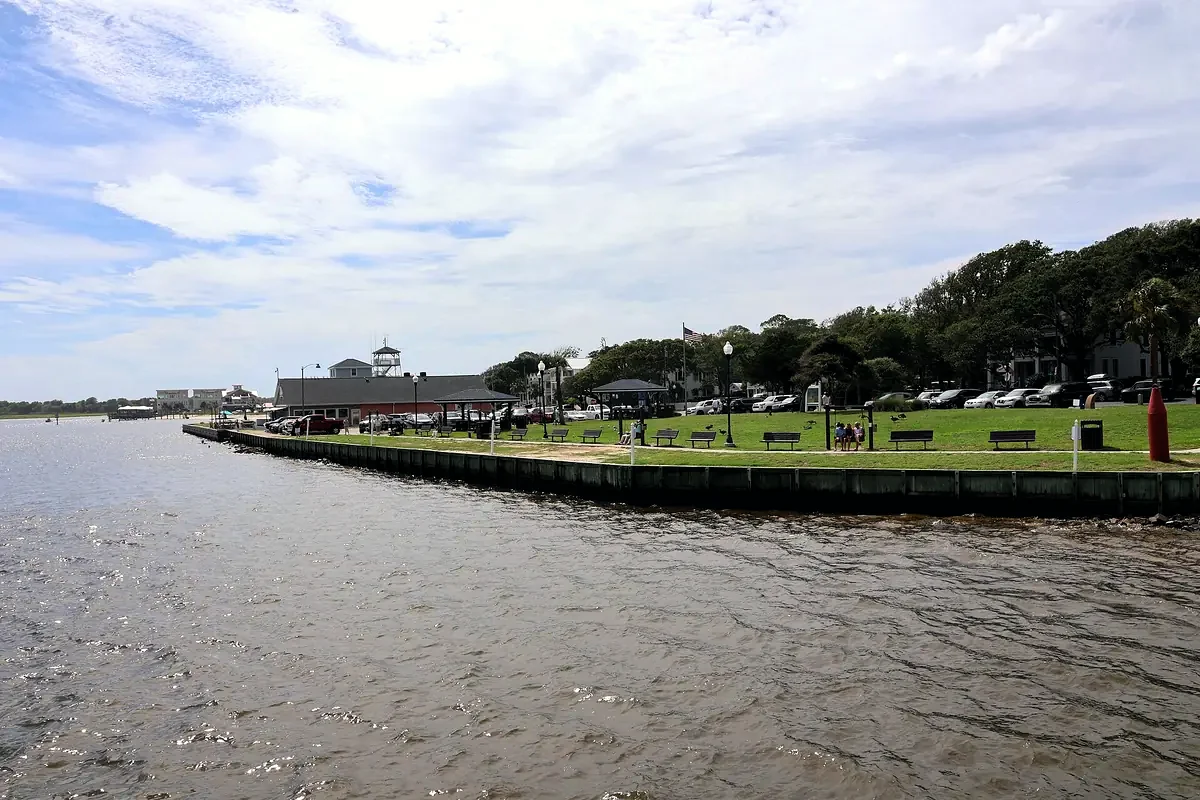 Southport Waterfront Park on the Cape Fear River